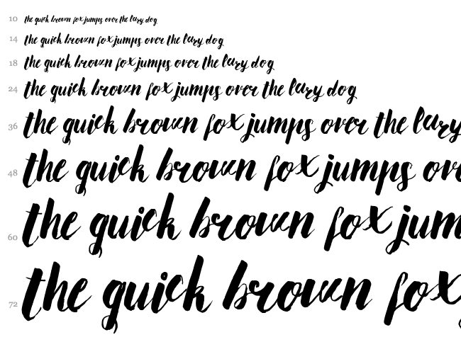 Ananas Lips font waterfall